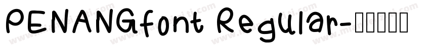 PENANGfont Regular字体转换